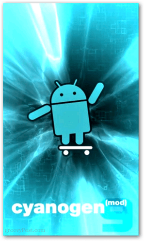 Cyanogen Mod Flash-Bildschirm