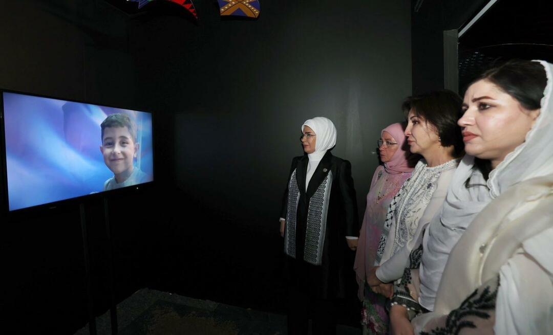 First Lady Erdoğan hat die Ausstellung „Gaza: Widerstand gegen die Menschheit“ geteilt!