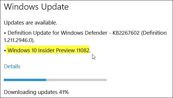 Windows 10 Insider Preview Build 11082 (Redstone) ab sofort verfügbar