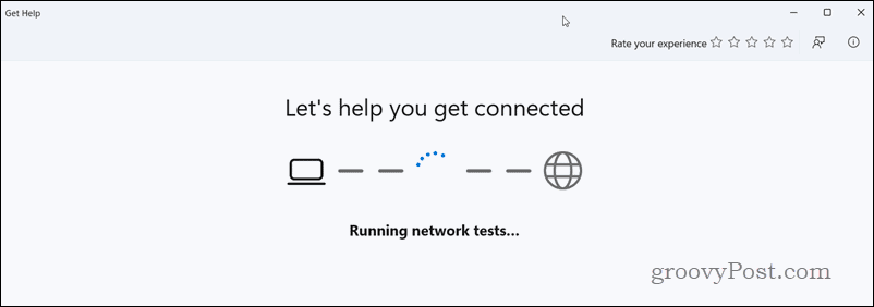 Netzwerk-Fehlerbehebung in Aktion unter Windows 11