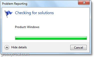 Windows 7 stellt automatisch eine Verbindung her und sucht nach Problemen