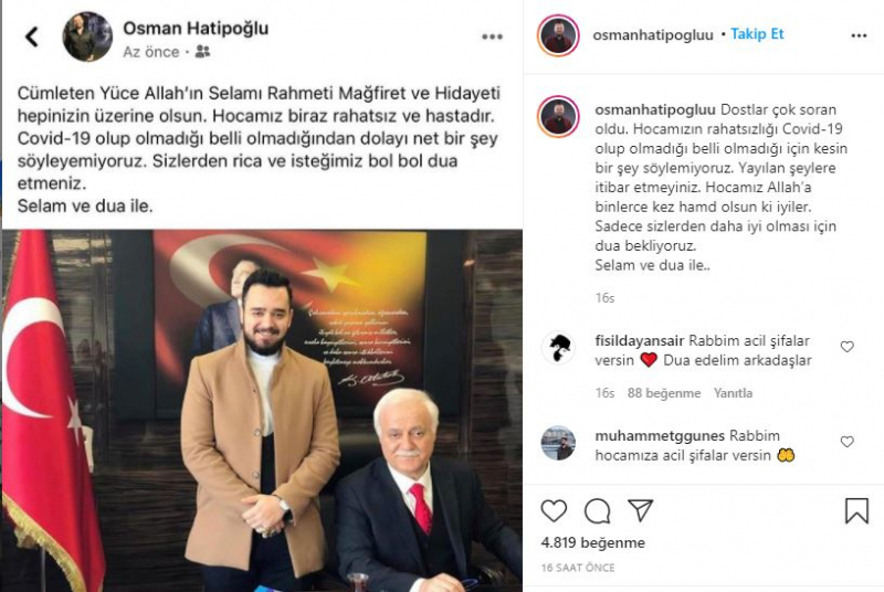 Befindet sich Nihat Hatipoğlu auf der Intensivstation? Nihat Hatipoğlus Sohn Osman Hatipoğlu kündigte an!