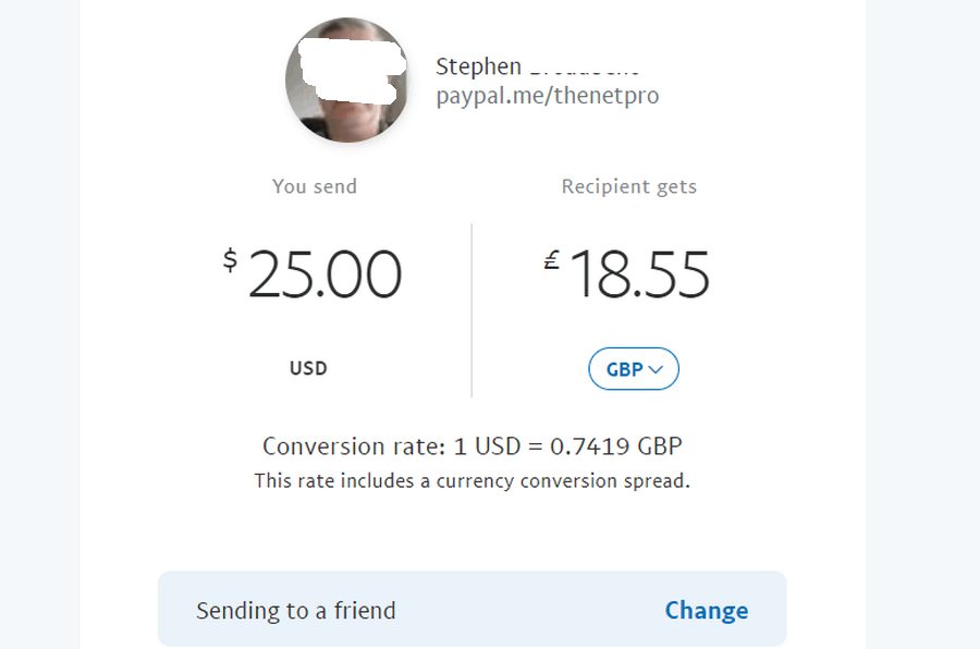 Paypal-Zahlung