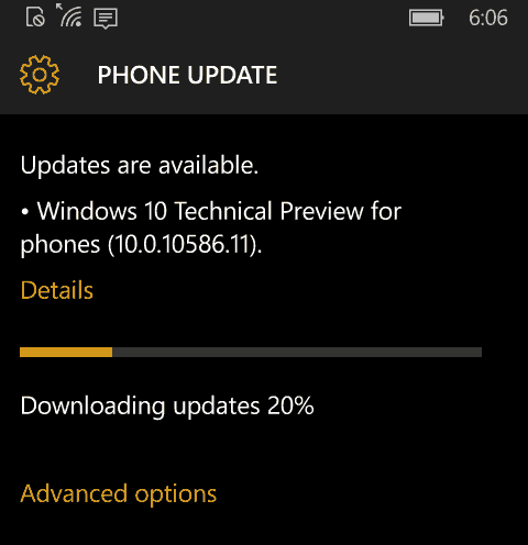 Windows 10 Mobile Preview Build 10586 jetzt verfügbar