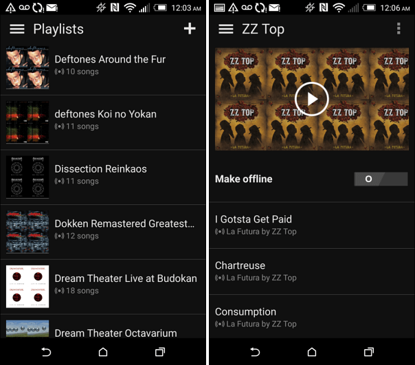 Microsoft Groove Music auf Android 