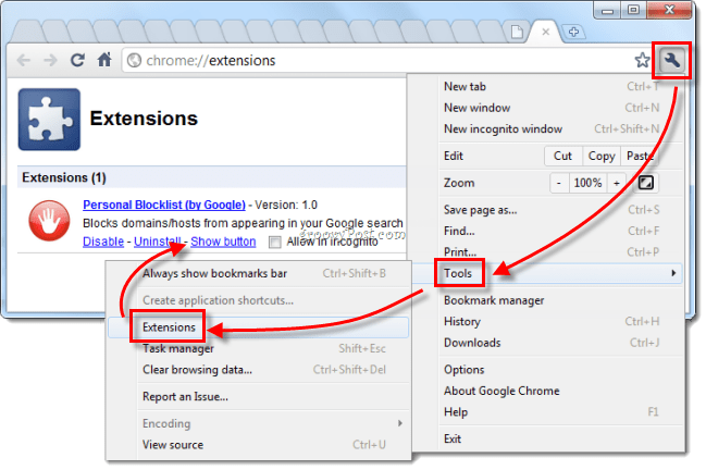 So blockieren Sie Websites mit geringer Qualität in den Google-Suchergebnissen in Chrome