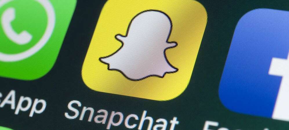 Snapchat-Logo auf dem Handy