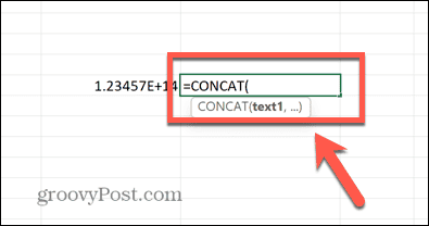 Excel-Concat-Funktion