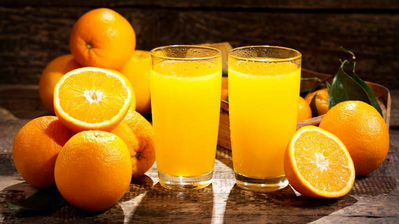 Der Schaden, Orangensaft zum Frühstück zu trinken