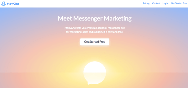 ManyChat ist eine Option zum Nachweis des Kundenservice über Messenger-Chatbots.