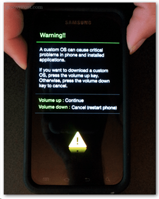 Download-Modus auf Samsung Galaxy