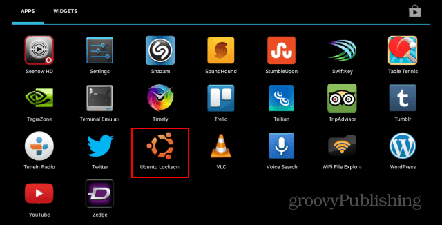 Ubuntu Lockscreen-Symbol