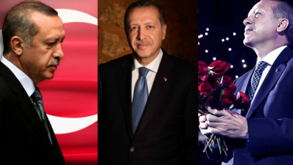Feier des Überraschungsgeburtstags an Präsident Erdoğan, einen der bekanntesten Künstler