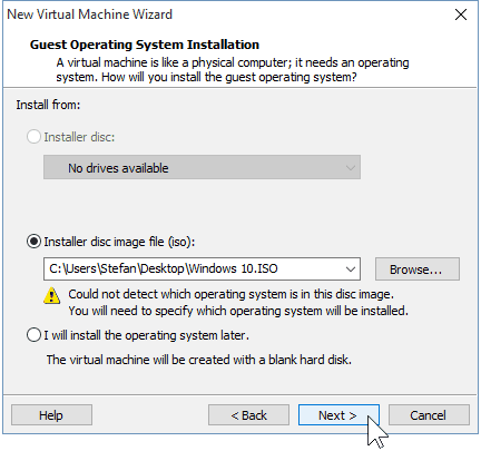 03 Installationsdatei Windows 10 ISO
