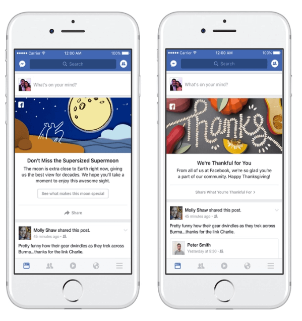 Facebook hat ein neues Marketingprogramm eingeführt, mit dem Menschen eingeladen werden, über Ereignisse und Momente in ihren Gemeinden und auf der ganzen Welt zu sprechen.