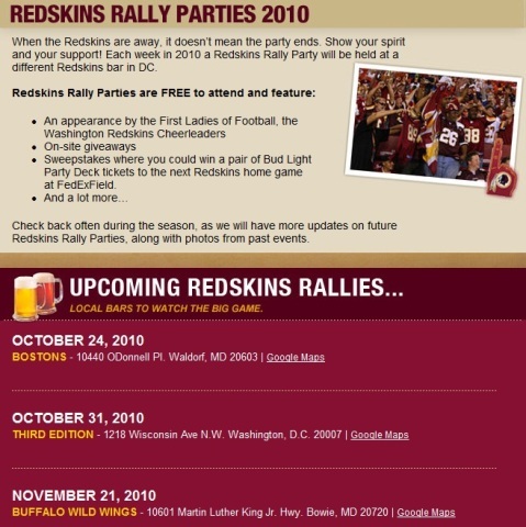 Redskins Rallyes