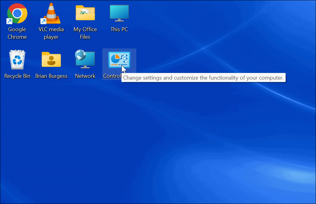 Desktop-Icon-Anzeige