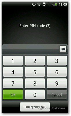 Android PIN-Code