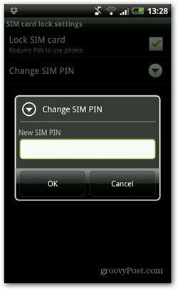 Änderung des Android-PIN-Codes