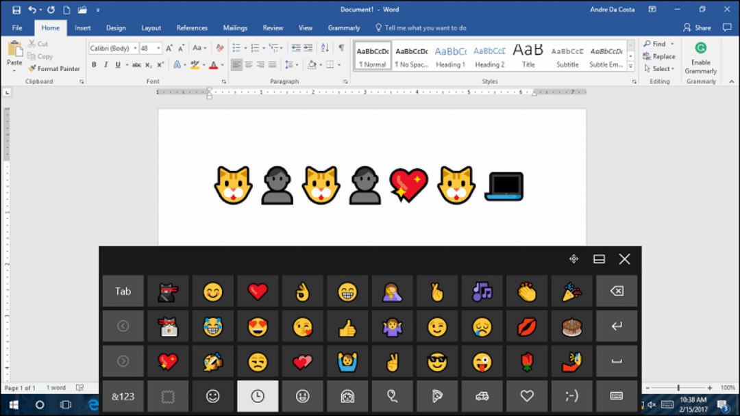 Aktivieren Sie Emoji Windows 10 Tastatur Microsoft Word