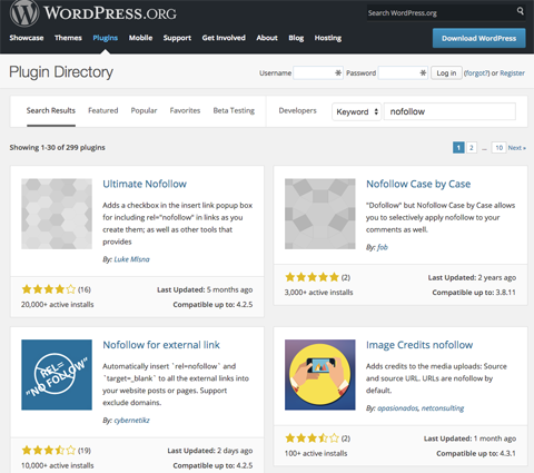 nofollow Plugins für WordPress