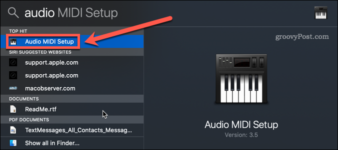 Audio-Midi-Setup Mac
