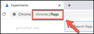 Das Chrome-Flags-Menü, auf das über die Adressleiste zugegriffen werden kann