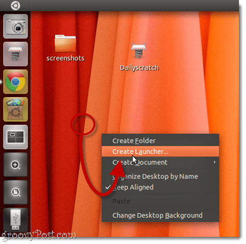 Erstelle Starter in Ubuntu