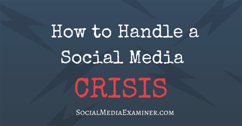 eine Social-Media-Krise bewältigen