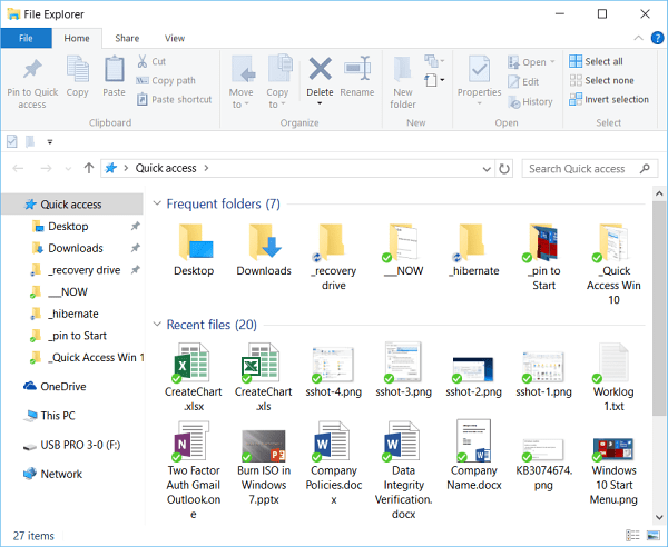 Windows 10-Datei-Explorer