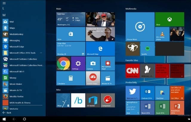 Windows 10 Tipp: Starten Sie das Startmenü im Vollbildmodus