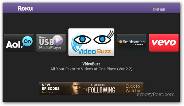 Video Buzz Channel Roku