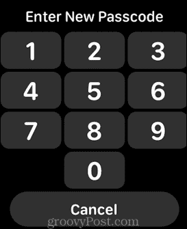 Apple Watch Passcode eingeben