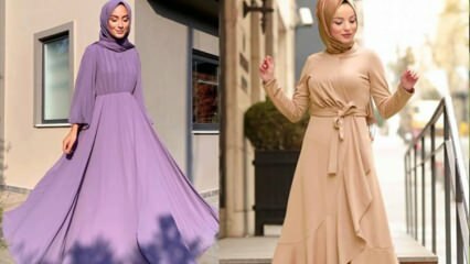Wie kombiniert man Sommer-Hijab-Kleider? 2020 Kleidermodelle