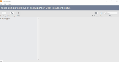 TextExpander erstellt ein Snippet