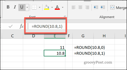 Die ROUND-Funktion in Excel