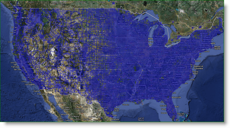 Google Maps Street View US-Berichterstattung