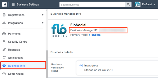 Verwenden Sie Facebook Business Manager, Schritt 9.