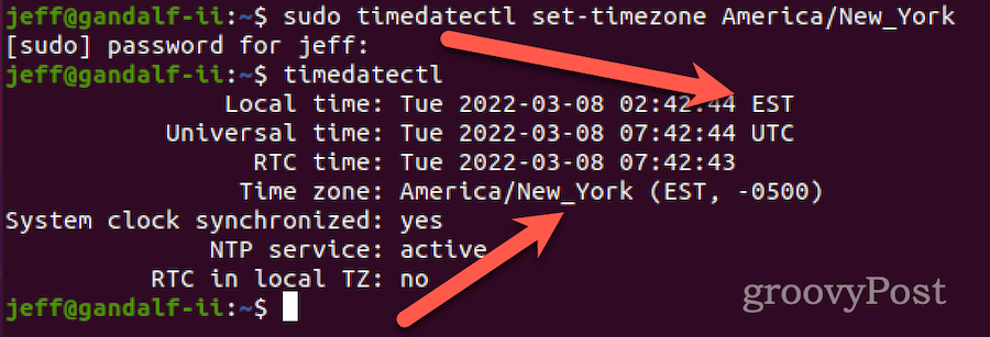 wie man die Zeitzone in Linux mit timedatectl einstellt