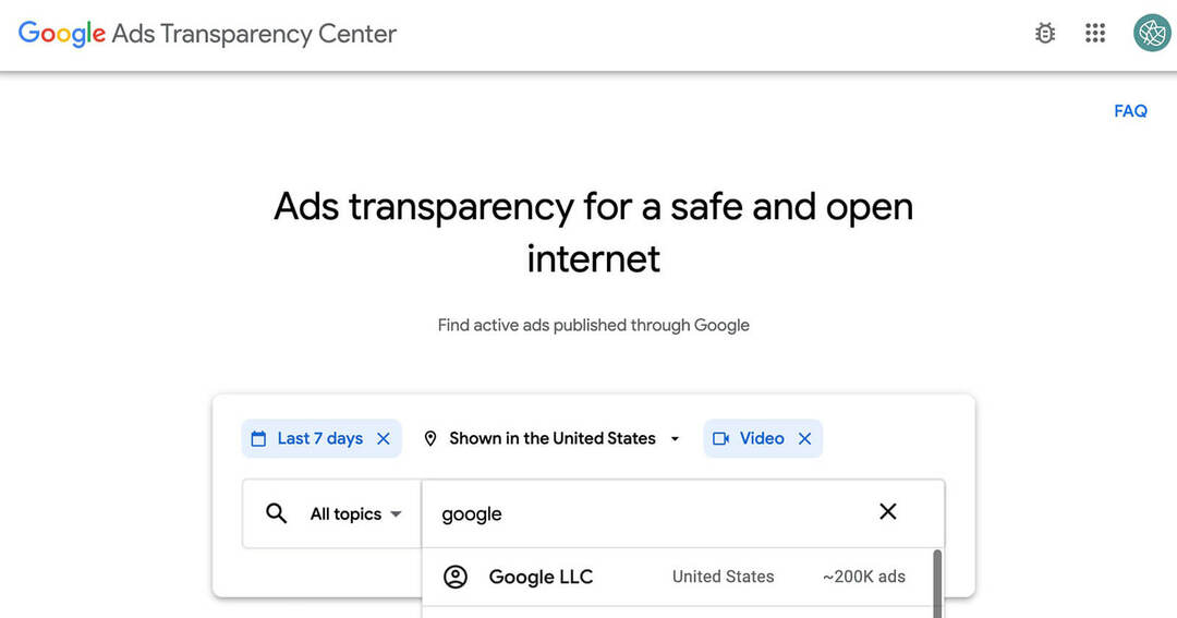 So recherchieren Sie Ihre Konkurrenz mit dem Google Ads Transparency Center: Social Media Examiner