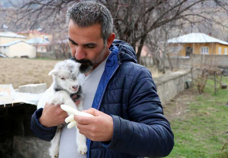 Murat Aydemir rettete dem Ziegenbaby das Leben