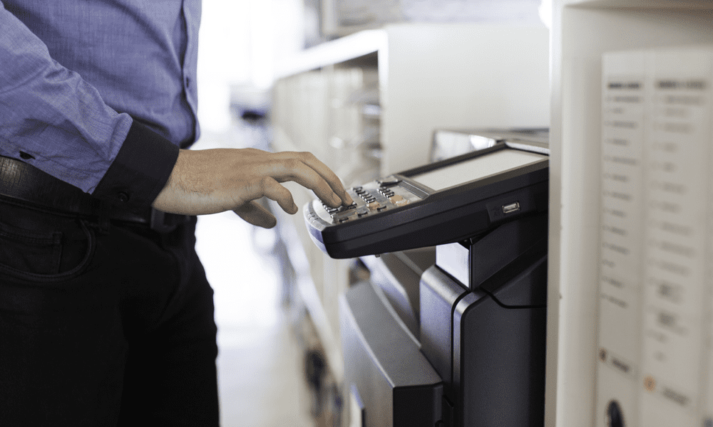 Drucken in einem Büro vorgestellt