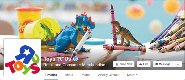 Facebook Cover Foto Spielzeug r uns