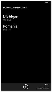 Windows Phone 8 verfügbare Karten