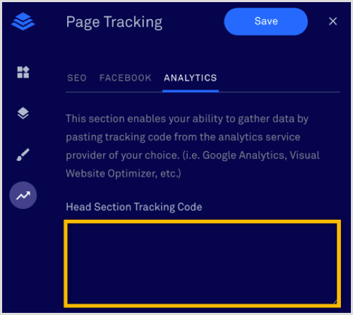 LeadPages Head Section Tracking Code