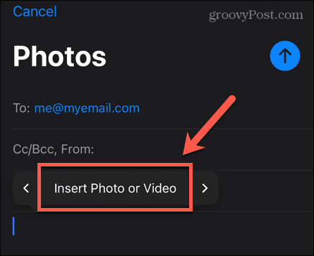 iphone Foto oder Video einfügen