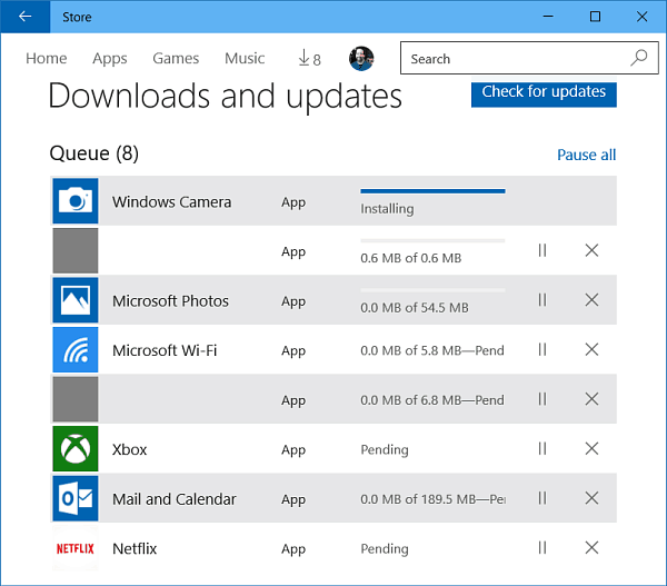 Windows 10 App-Updates