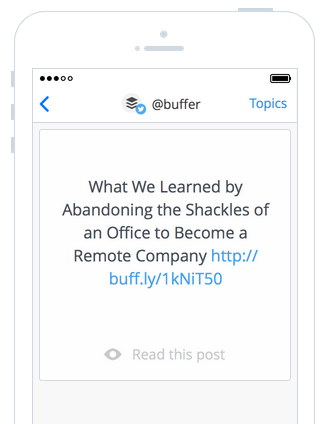 Daily by Buffer ist eine einfache Möglichkeit, großartige Inhalte zu entdecken und zu teilen. 