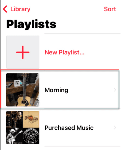 Ändern Sie ein Wiedergabelistenbild bei Apple Music