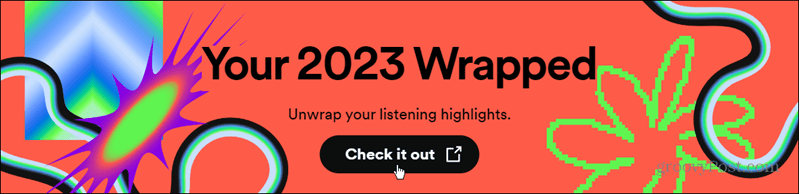 Spotify verpacktes 2023-Banner